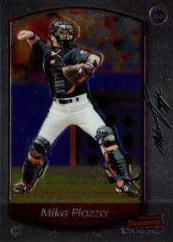 2000 Bowman Chrome #133 Mike Piazza Front