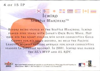 2002 Fleer Premium - International Pride #4 IP Ichiro Back