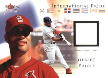 2002 Fleer Premium - International Pride Game Used #NNO Albert Pujols Front