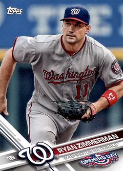 2017 Topps Opening Day #21 Ryan Zimmerman Front