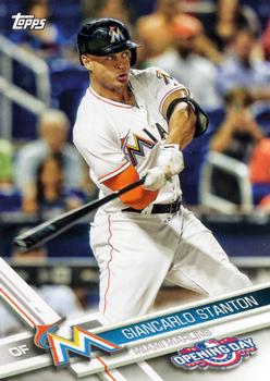 2017 Topps Opening Day #110 Giancarlo Stanton Front