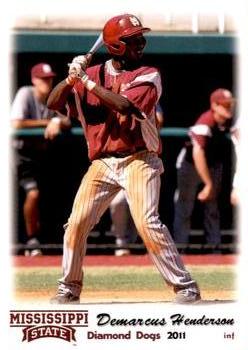 2011 Grandstand Mississippi State Diamond Dogs #NNO DeMarcus Henderson Front