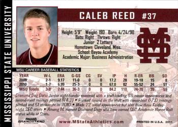 2011 Grandstand Mississippi State Diamond Dogs #NNO Caleb Reed Back