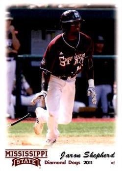 2011 Grandstand Mississippi State Diamond Dogs #NNO Jaron Shepherd Front