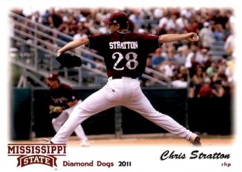 2011 Grandstand Mississippi State Diamond Dogs #NNO Chris Stratton Front