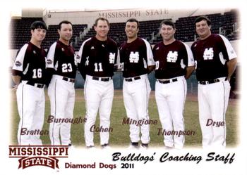 2011 Grandstand Mississippi State Diamond Dogs #NNO Bulldogs' Coaching Staff Front