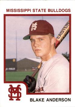 1993 Mississippi State Bulldogs #NNO Blake Anderson Front