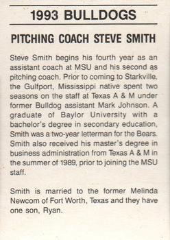 1993 Mississippi State Bulldogs #NNO Steve Smith Back