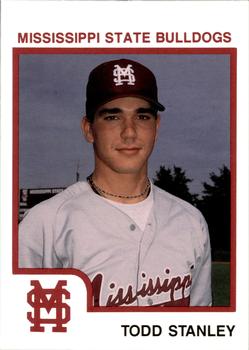 1993 Mississippi State Bulldogs #NNO Todd Stanley Front