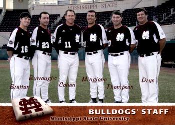 2010 Grandstand Mississippi State Bulldogs #NNO Bulldogs' Staff Front