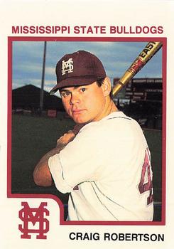 1994 Mississippi State Bulldogs #NNO Craig Robertson Front