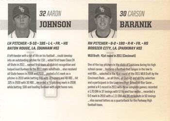 2012 LSU Tigers #NNO Carson Baranik / Aaron Johnson Back