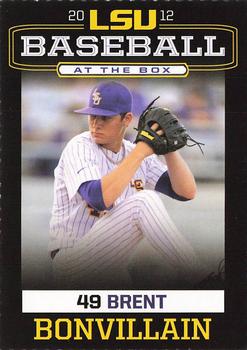 2012 LSU Tigers #NNO Brent Bonvillain Front