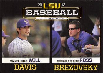 2012 LSU Tigers #NNO Will Davis / Ross Brezovsky Front
