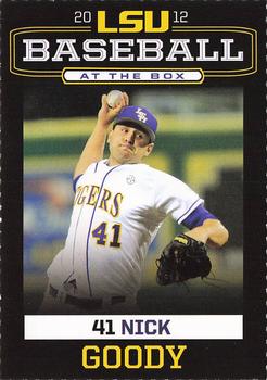 2012 LSU Tigers #NNO Nick Goody Front