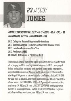 2012 LSU Tigers #NNO Jacoby Jones Back