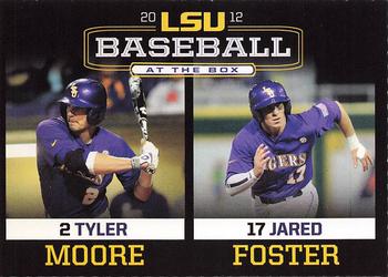 2012 LSU Tigers #NNO Tyler Moore / Jared Foster Front