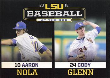 2012 LSU Tigers #NNO Aaron Nola / Cody Glenn Front