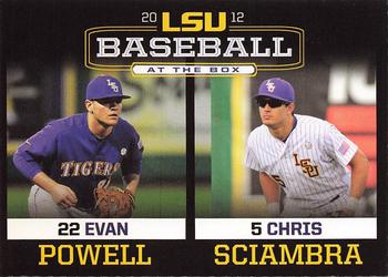2012 LSU Tigers #NNO Evan Powell / Chris Sciambra Front