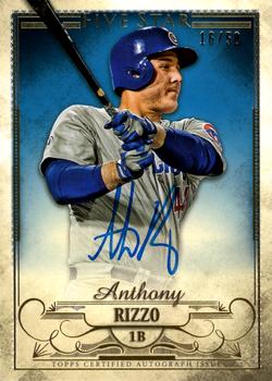 2016 Topps Five Star - Five Star Autographs Gold #FSA-ARI Anthony Rizzo Front