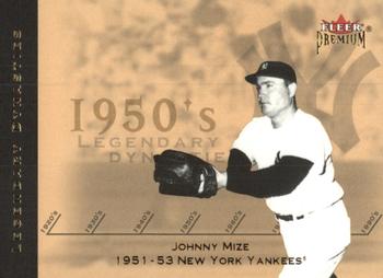 2002 Fleer Premium - Legendary Dynasties Gold #11 Johnny Mize  Front