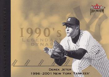 2002 Fleer Premium - Legendary Dynasties Gold #34 Derek Jeter  Front