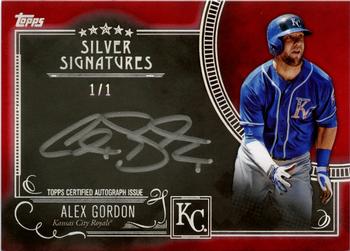 2016 Topps Five Star - Silver Signatures Red #FSSS-AG Alex Gordon Front