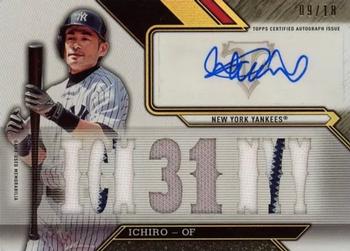 2016 Topps Triple Threads - Triple Threads Autograph Relics #TTAR-IS Ichiro Front
