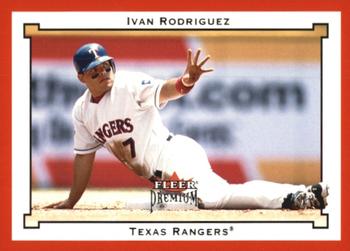 2002 Fleer Premium - Star Rubies #SR88 Ivan Rodriguez  Front