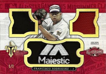 2016 Topps Triple Threads - All-Star Majestic Logo Patch #ASLM-FR Francisco Rodriguez Front
