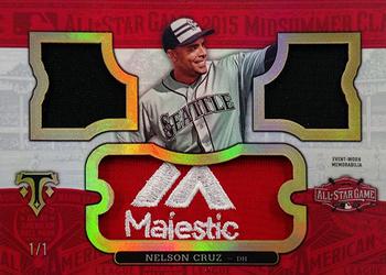 2016 Topps Triple Threads - All-Star Majestic Logo Patch #ASLM-NC Nelson Cruz Front