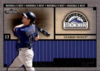 2002 Fleer Showcase - Baseball's Best #8BB Todd Helton  Front