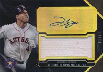 2016 Topps Triple Threads - Unity Autograph Jumbo Relics #UAJR-GS George Springer Front