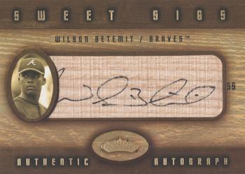 2002 Fleer Showcase - Sweet Sigs Lumber #NNO Wilson Betemit Front