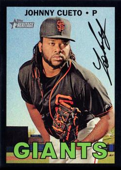2016 Topps Heritage - Black Borders #THC-588 Johnny Cueto Front