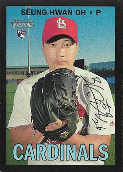 2016 Topps Heritage - Black Borders #THC-703 Seung-Hwan Oh Front