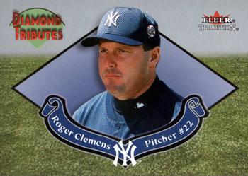 2002 Fleer Tradition - Diamond Tributes #8DT Roger Clemens  Front