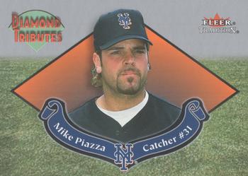 2002 Fleer Tradition - Diamond Tributes #9DT Mike Piazza  Front