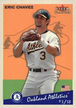 2002 Fleer Tradition Update - 2002 Fleer Tradition Glossy #111 Eric Chavez  Front
