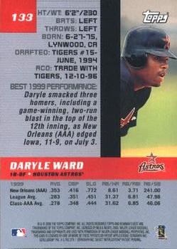 2000 Bowman's Best #133 Daryle Ward Back