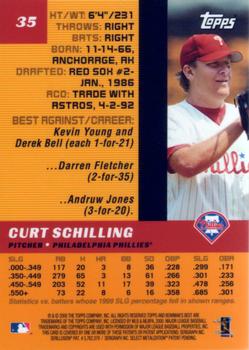 2000 Bowman's Best #35 Curt Schilling Back
