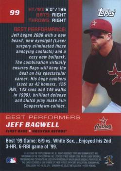 2000 Bowman's Best #99 Jeff Bagwell Back