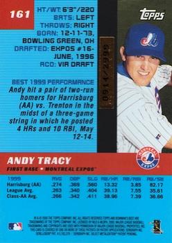 2000 Bowman's Best #161 Andy Tracy Back