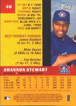 2000 Bowman's Best #46 Shannon Stewart Back