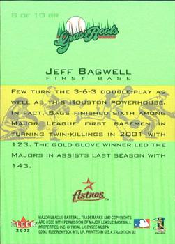 2002 Fleer Tradition - Grass Roots #8 GR Jeff Bagwell  Back