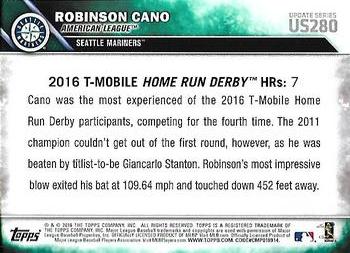 2016 Topps Update - Rainbow Foil #US280 Robinson Cano Back