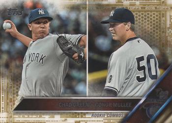 2016 Topps Update - Gold #US3 Conor Mullee / Chad Green Front
