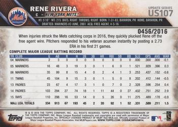 2016 Topps Update - Gold #US107 Rene Rivera Back