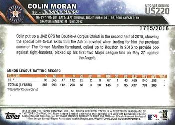 2016 Topps Update - Gold #US220 Colin Moran Back