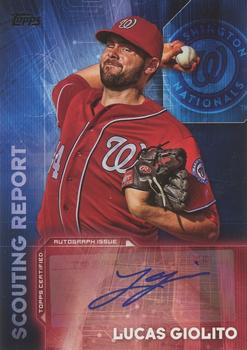 2016 Topps Update - Scouting Report Autographs #SRA-LG Lucas Giolito Front